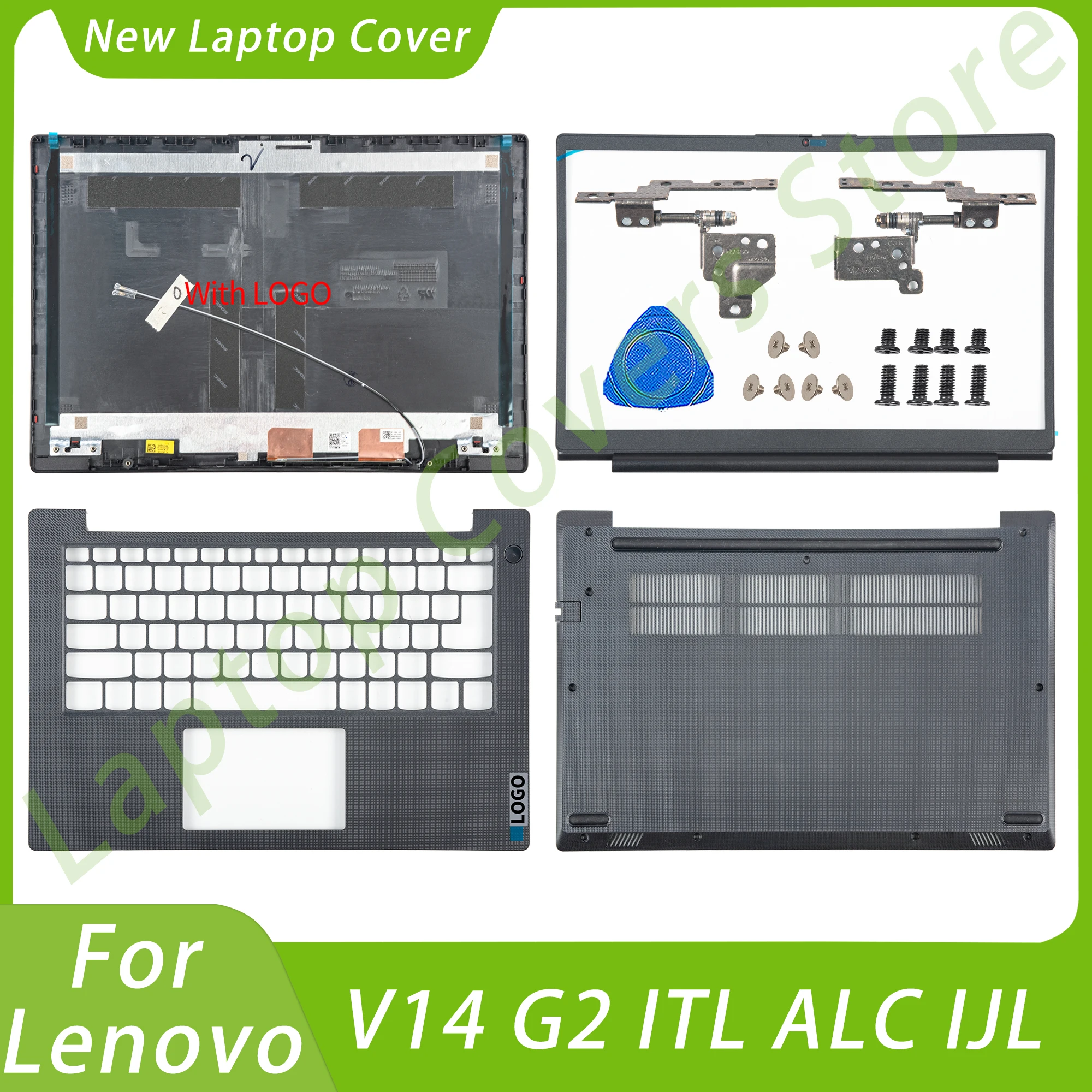 Para ThinkBook 15 G2 ARE ITL Nueva Cubierta Trasera LCD Para Portátil/bisel Frontal/reposamanos/bisagra/cubierta Inferior/teclado Reemplazar Tapa Trasera Cubierta Superior - AliExprs