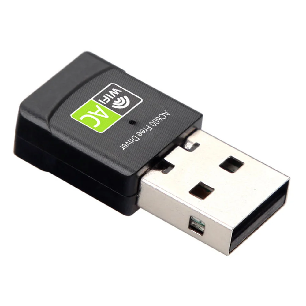 Adaptador USB WiFi Bluetooth, receptor externo de red inalámbrica de 600  Mbps de doble banda 2,4/5 Ghz, Mini Dongle WiFi para PC/ordenador  portátil/escritorio Ormromra CZDZ-ST123