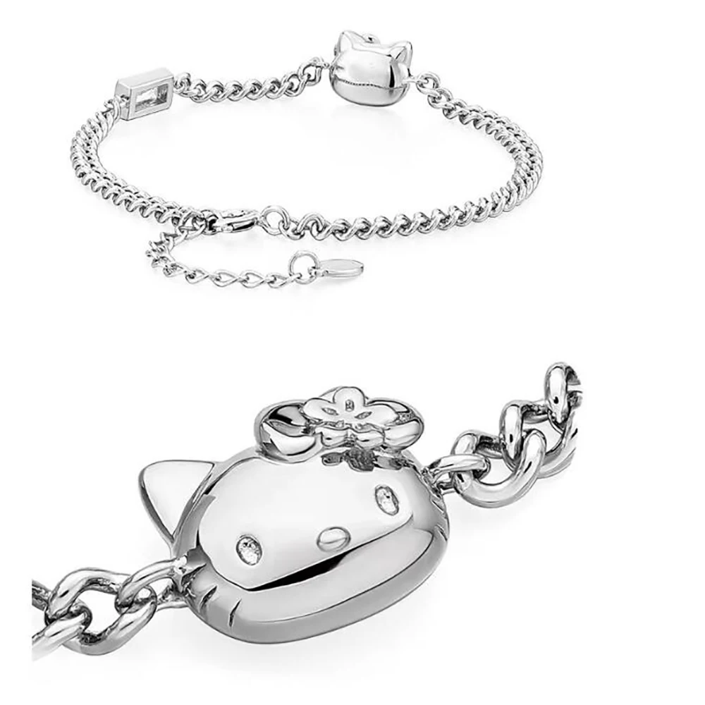 Bracelet Hello Kitty Sanrio 2K Kuromi Melody Chain Alloy Silver Crystal