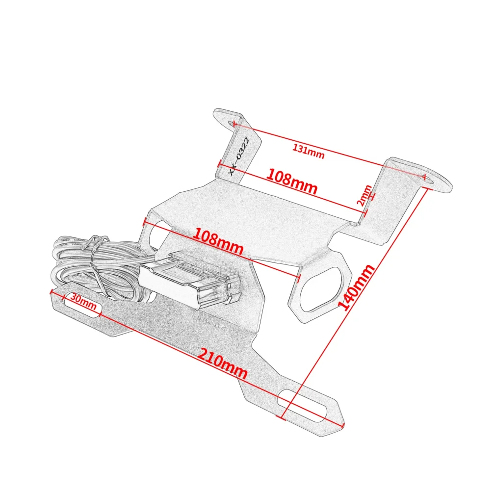 혼다 CB 300R 2018-2024 CB125R CB150R CB250R CB300R 번호판 홀더 오토바이 테일 티디 펜더 제거기 액세서리