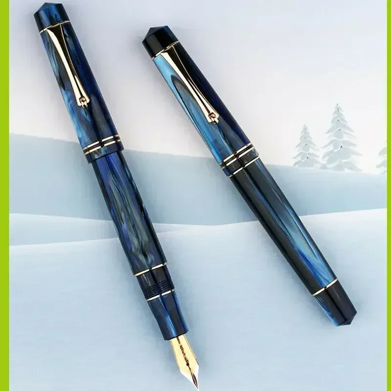 MOONMAN M800 Acrylic Luxury Fountain Pen BOCK F nibs writing Ink Pen High-end gift pen for business Office Writing Supplies 2
