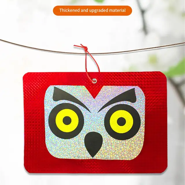 Madár Visszataszító Tabletta Lézer Fényvisszaverő Négyzet Alakú Macska Fej Kétoldalas Madártaszító Szerszám Erkély Madárriasztó Bagoly Visszaszorítás - Image 4