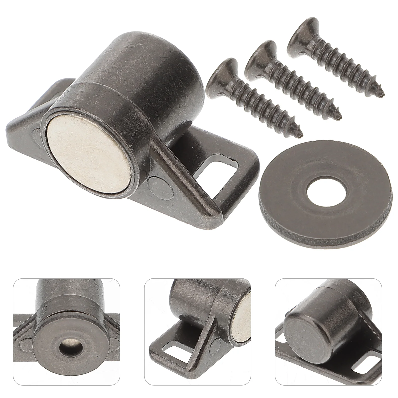 

4 Pcs Magnetic Cabinet Door Lock Catch Closer Latch Zinc Alloy Magnets for Doors