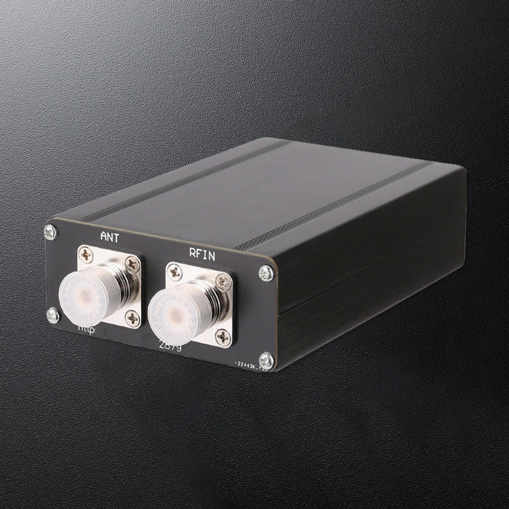1.8-50MHz Antenna Tuner 0.91inch OLED Display by N7DDC 7x7 Mini Automatic Antenna Tuner 3.2 Firmware Programmed with Metal Case