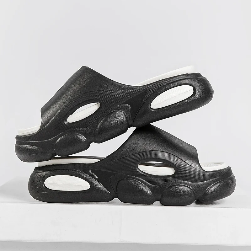 Kvinnors tjocka kuddar Sliders med mjukt skum Supermjuka halkfria tofflor för inomhus utomhus_voghion.com