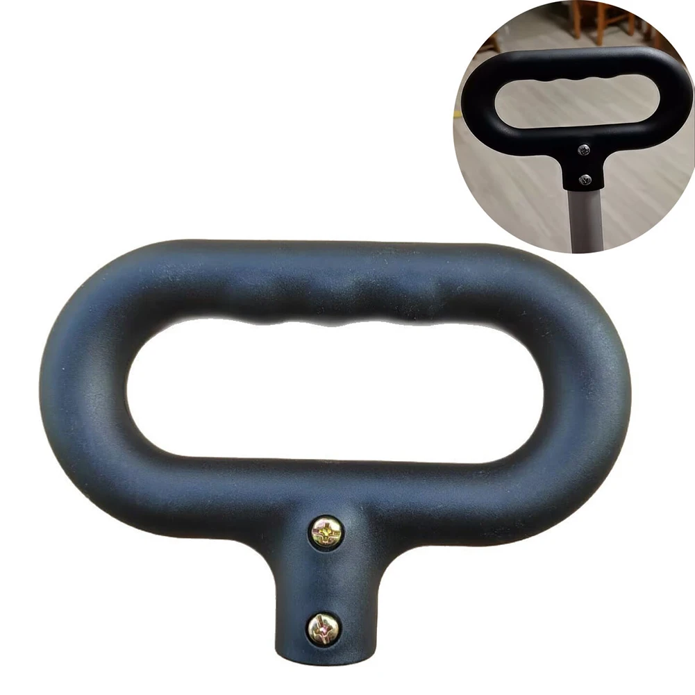 접이식 웨건 카트 트롤리용 플라스틱 푸시 핸들 교체품 (둥근 21mm 및 타원형 23x14mm 장착 포인트 지원)