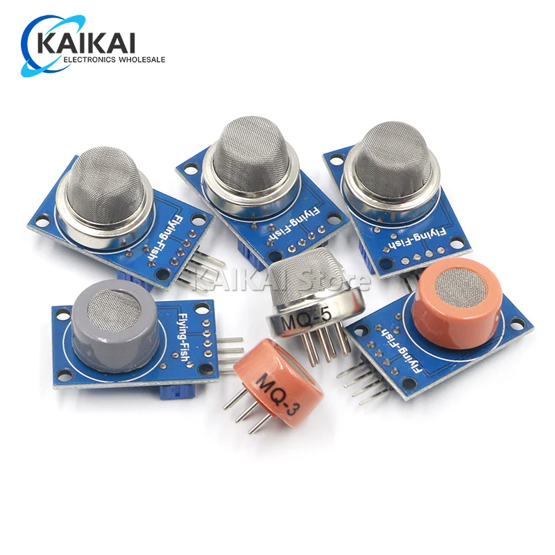 Mq-2 Mq-3 Mq-4 Mq-5 Mq-6 Mq-7 Mq-8 Mq-9 Mq-135 Rilevamento Fumo Metano Modulo Sensore Gas Liquefatto Per Arduino Starter Kit Fai Da Te