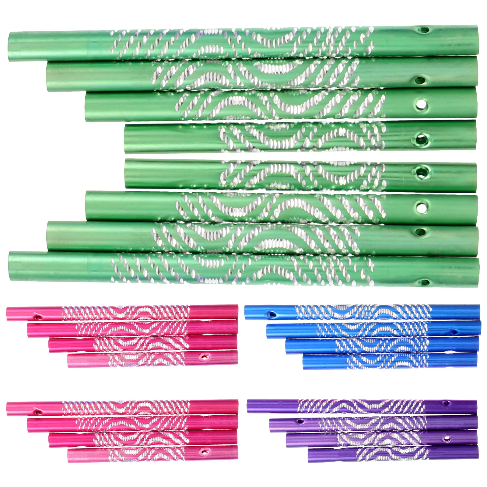 

24 Pcs Material Suite Wind Chimes Child Toddler Toys Childrens DIY Tube Metal Accessories for