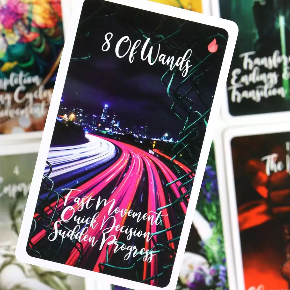 10.3*6cm Twin Flame Awakened Path Tarot 78 Pcs Keyword Cards with Meaning Oracle Card Deck Picture Tarot Reading Cards 2