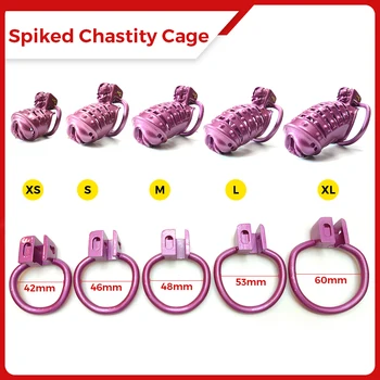 Spiked BDSM Cock Cage Pussy Vaginal Chastity Devices Cage Male Bondage Slave Penis Ring Sex Shop 18+ Gay Ladyboy Sex Toy for Men 2