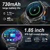 LIGE 1.85"HD Screen Outdoor Sport Smartwatch Men Heart Rate Flashlight Watch 730mAh Battery Waterproof Wireless Call Smart Watch 2
