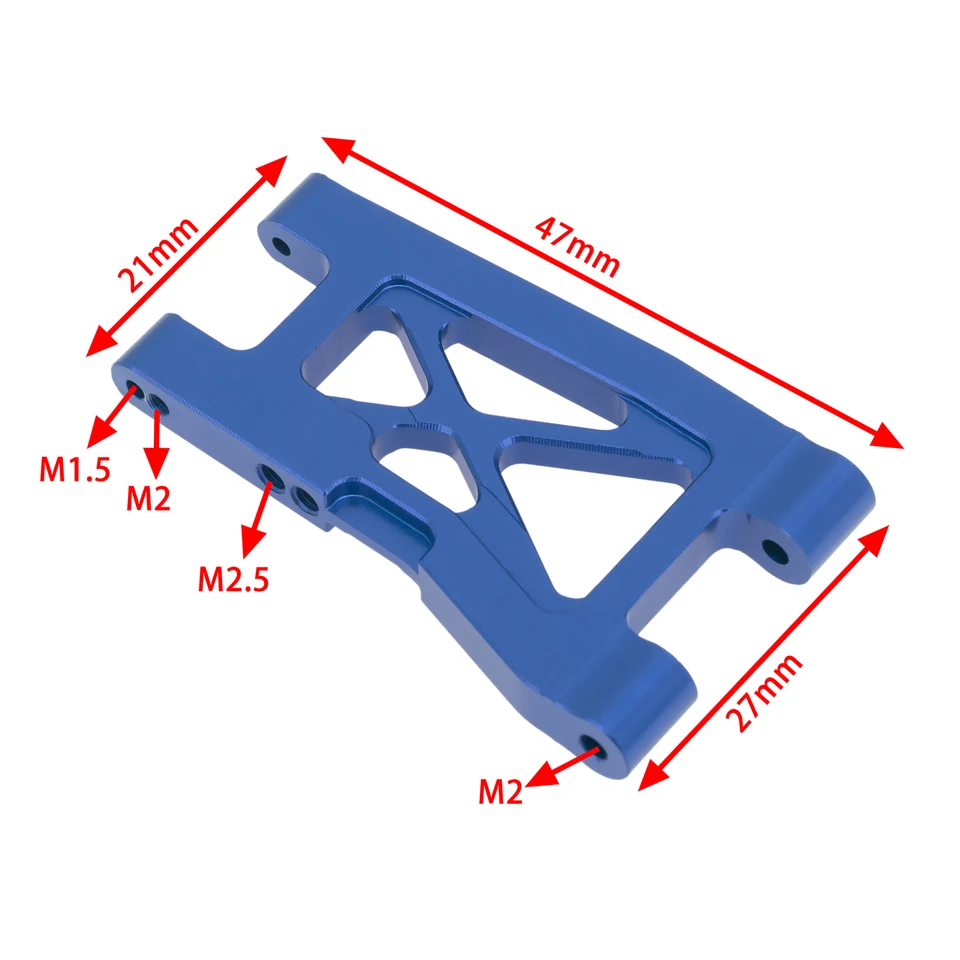 Set Di Bracci Di Sospensione Anteriori E Posteriori In Alluminio Rc Per Traxxas Latrax Teton 76054 1 1 18 Rc Trunk Rosso 95052318