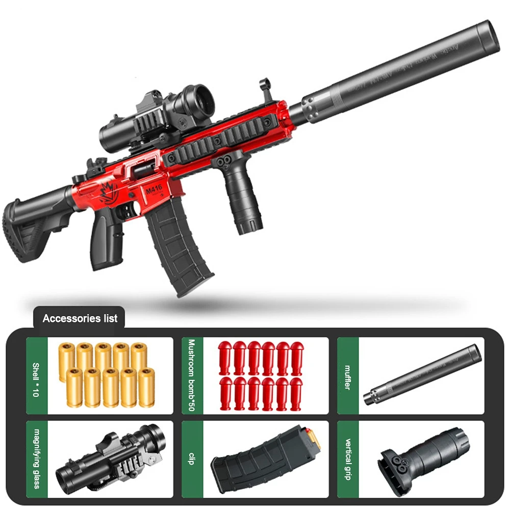 M416 Shell Ejection Airsoft Pistol Soft Bullet Gun Manual Sniper Rifle