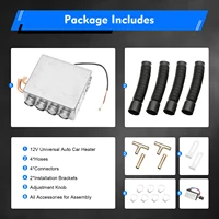12V 4-in-1 Car Heater with Defogger Defroster Fan, Energy Efficient Auxiliary Heating & Ventilation for Trucks Vehicles 5