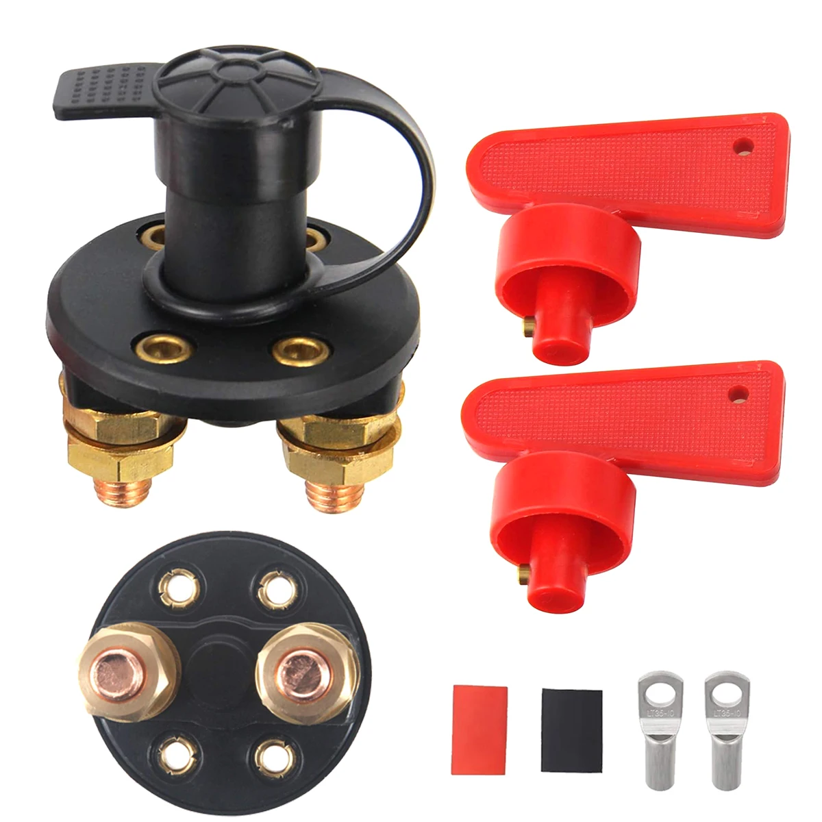 Batterietrennschalter, 300 A, 12 V, 24 V, Batterie-Haupttrennschalter, abgeschnittener Power-Kill-Schalter für Auto, Boot, Wohnmobil, ATV, Auto, LKW