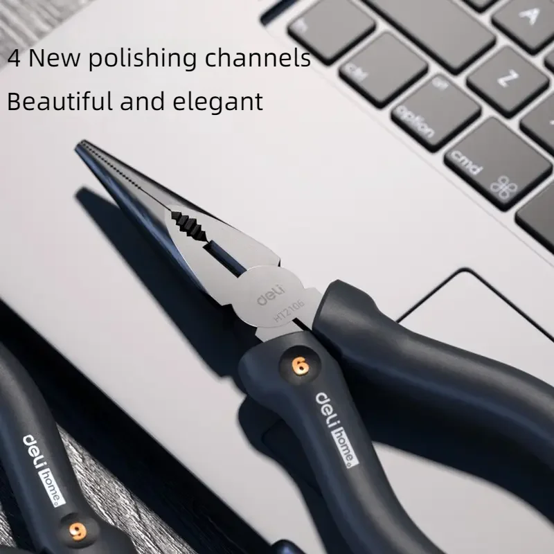 Installation hammer 1Pcs Deli high carbon steel hammer wrench pointed-nose pliers tape measure household carpenter repair tool