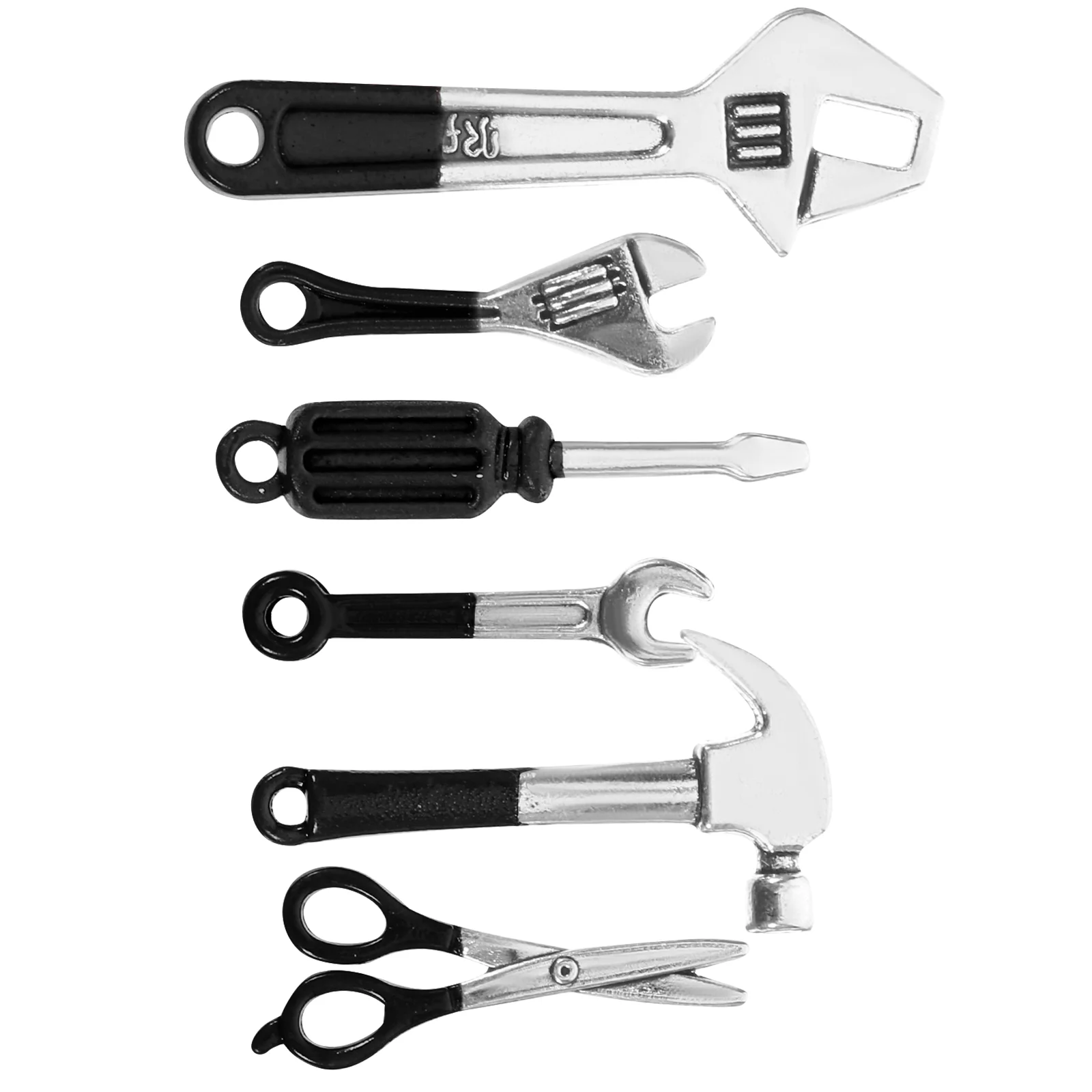 

6Pcs Miniature Dollhouse Tools Alloy House Tool Miniature Repair Tools