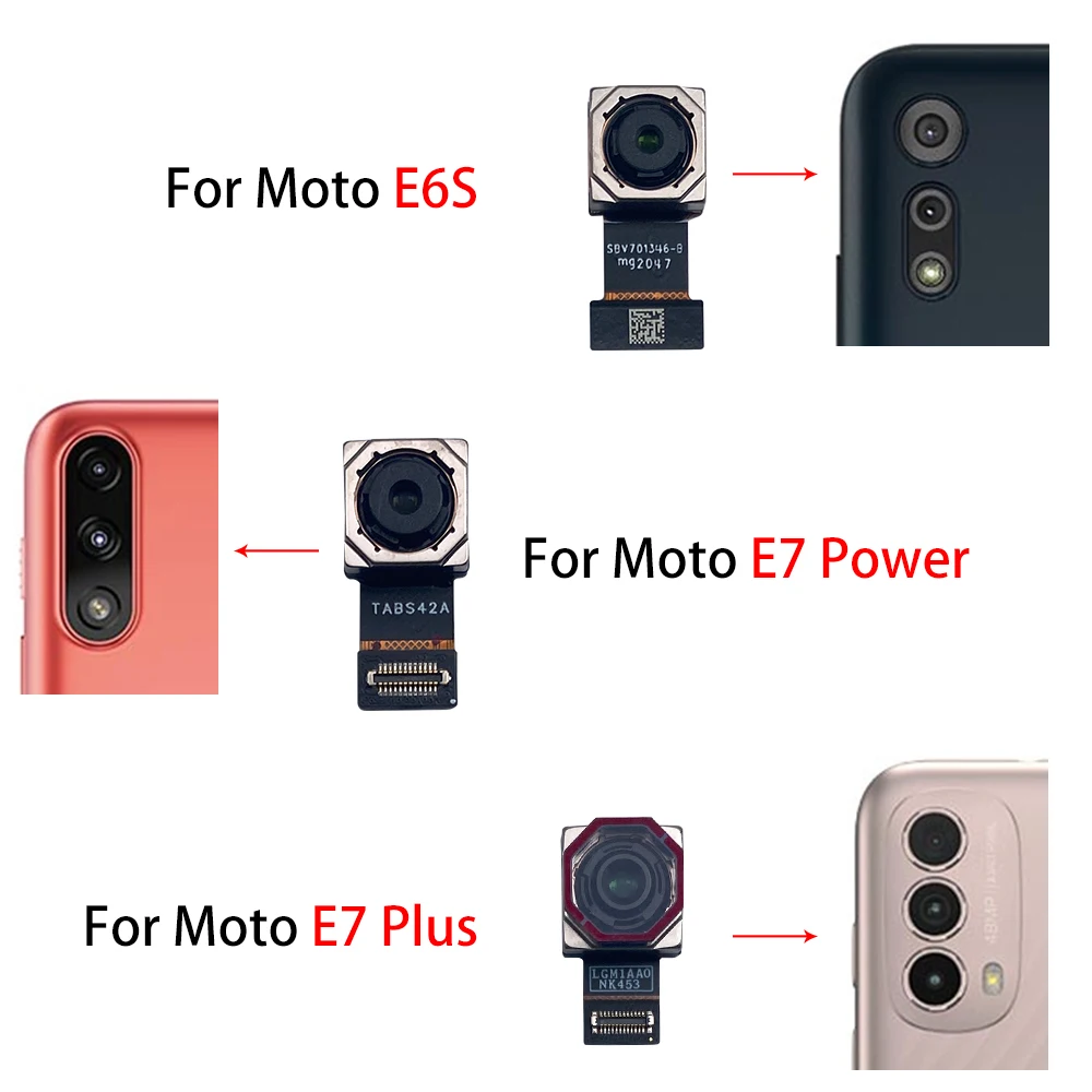 10 adet, orijinal ön ana arka arka kamera Flex kablo modülü şerit tamir  parçaları Motorola Moto E40 E20 E6S E6 E7 güç artı - AliExpress