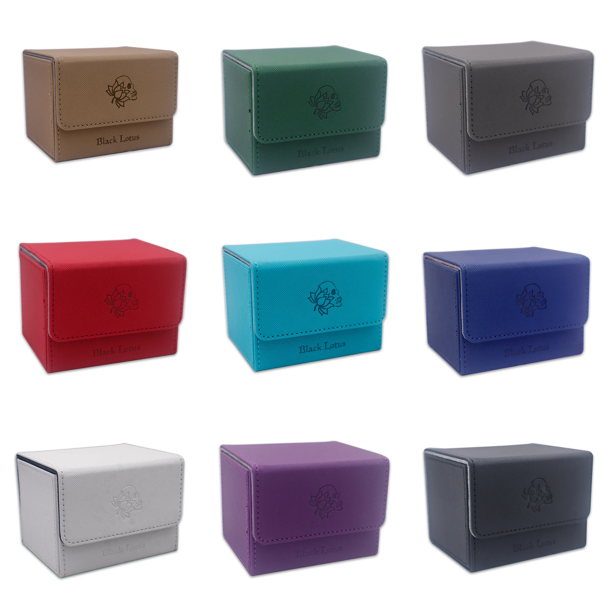 Bl Pu Leather Premium Alta Qualità Strong Large 100 + Cards Storage Box Per Mtg/Pkm/Ygo/Flesh And Blood Cards Deck Case Holder