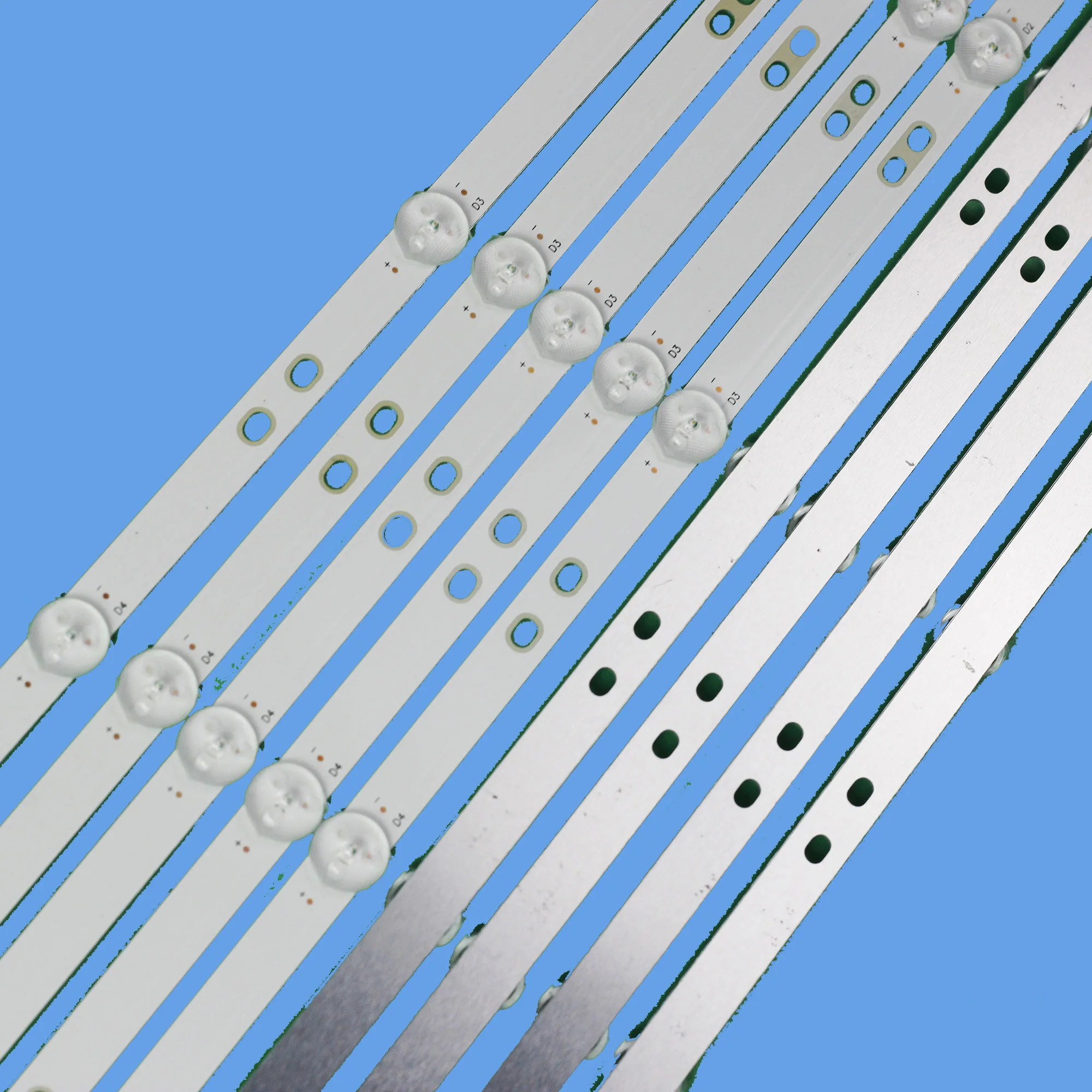 New LED Backlight strip 5 lamp HRS_SQY55D3_5X9_2W_MCPCB 12mm_V1 for PLED5544U HV550QUB-F5A RCA RNSMU5545 K55DLY8US