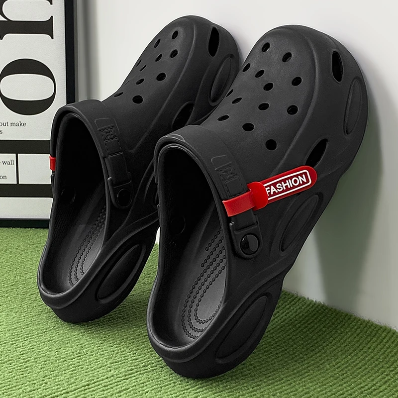 Summer Sandals Men New Fashion Cave Shoes Comfortable Soft Sole Outdoor Indoor Men's  Garden Clogs Beach Shoes Slippers 6