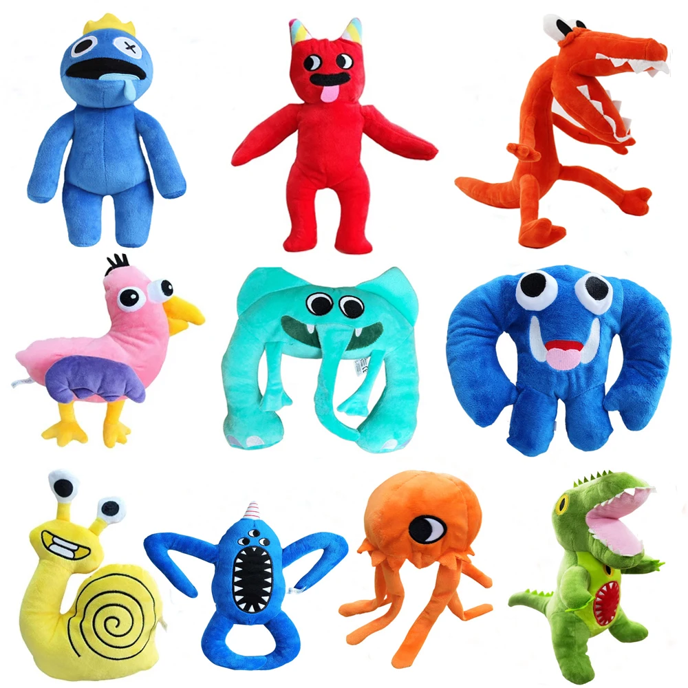 Desenhos animados Roblox Rainbow Friends Portas Horror Brinquedos