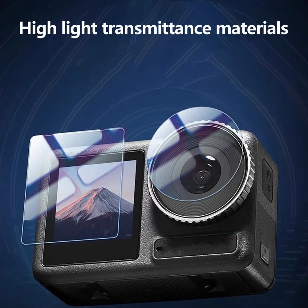 Action 5pro/4/3 HD Screen Protector Tempered Glass Lens Protective Film for DJI Osmo Action 5 Pro Action 4 3 Camera Accessories