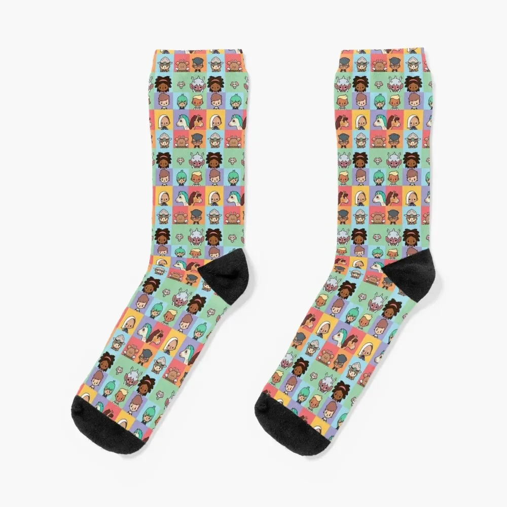 

Toca box Socks cute FASHION christmas gift summer Socks Woman Men's