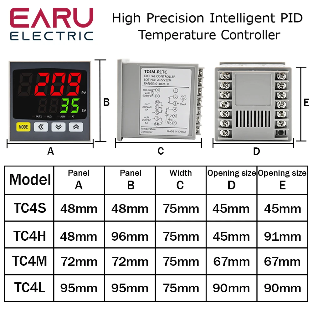 Neuer digitaler pid temperatur regler heizung kühlung ssr relais