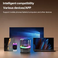 Portable Wireless Soundbar Bluetooth 5.3 Home Theater Speaker Subwoofer Hi-Fi Acoustic Breathing Lamp for Android IOS 2