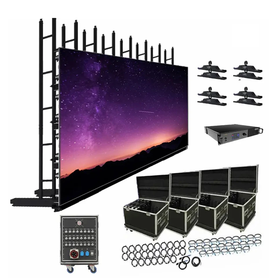 Noleggio Palco Indoor Ledwall P3.91 3.91Mm 4.81Mm Indoor Video Wall Truss Led Screen Noleggio Display A Led