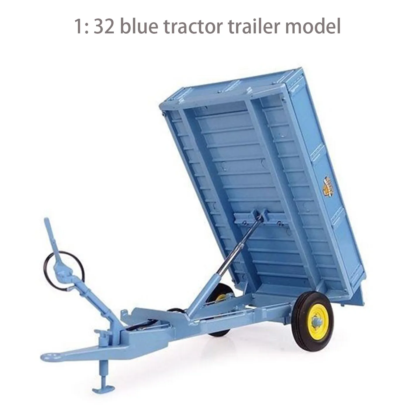 

1: 32 blue tractor trailer model Farm vehicle Alloy collection model