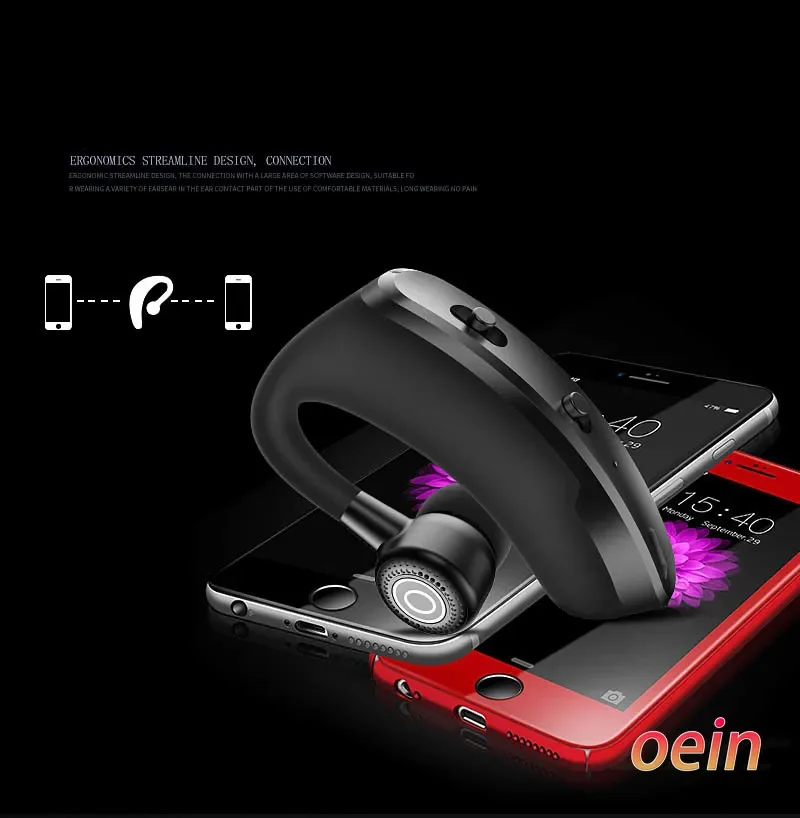 

V9 for iphone Samsung earphones Bluetooth headphones Handsfree wireless headset Business headset Drive Call Sports earphones