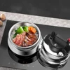 304 Stainless Steel Pressure Cooker Outdoor Portable Micro Pressure Cooker Kitchen Pressure Cooker Household Mini Pressure Cook 3