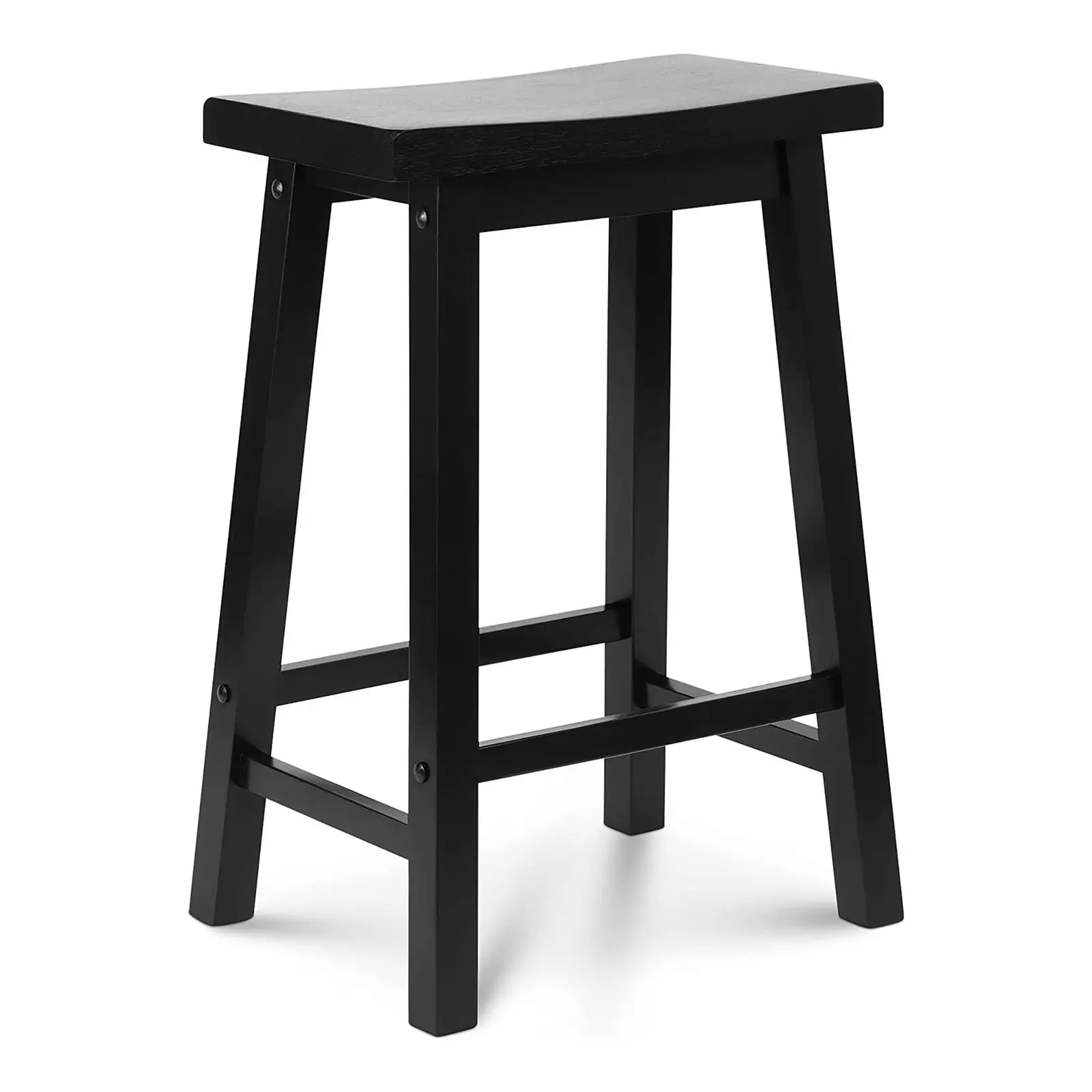 wooden-classic-saddle-seat-24-inch-kitchen-bar-stool-black