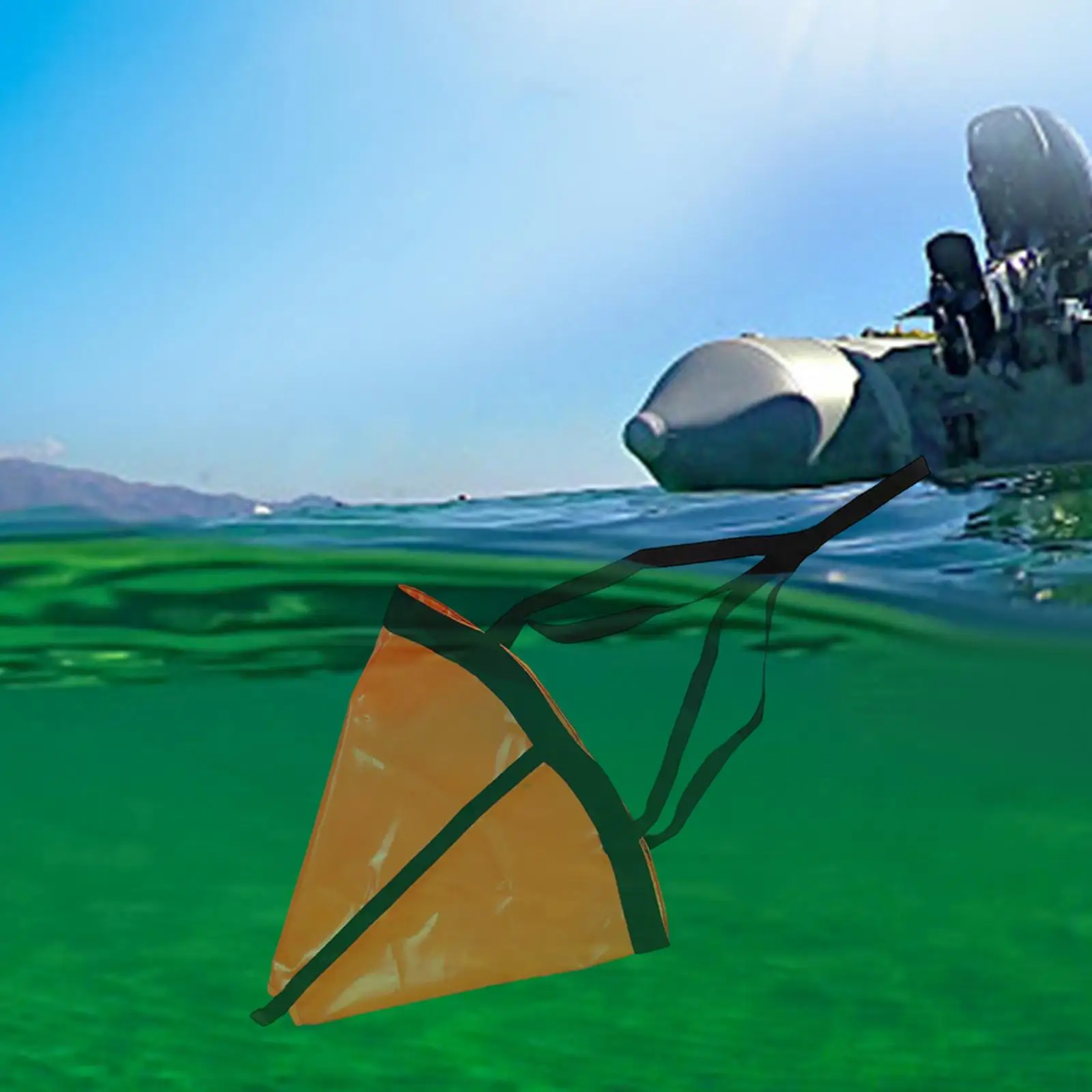 Sea Drogue Anchor Buoy Lightweight Boat Bag Tow Rope Anchor for Power Boat Boat Sail Boat Inflatable