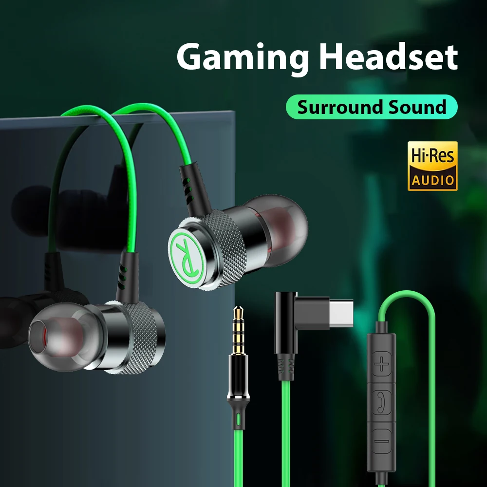 Premium HiFi Bass Stereo Type C Wired Earphones with Noise Reduction