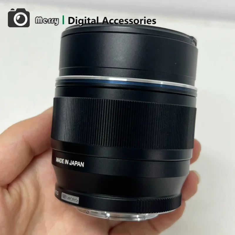 올림푸스 M.Zuiko 디지털 ED 75mm F1.8 렌즈 마이크로 포서드 M43 인물 사진용 프라임 카메라 렌즈 95% 새 상품