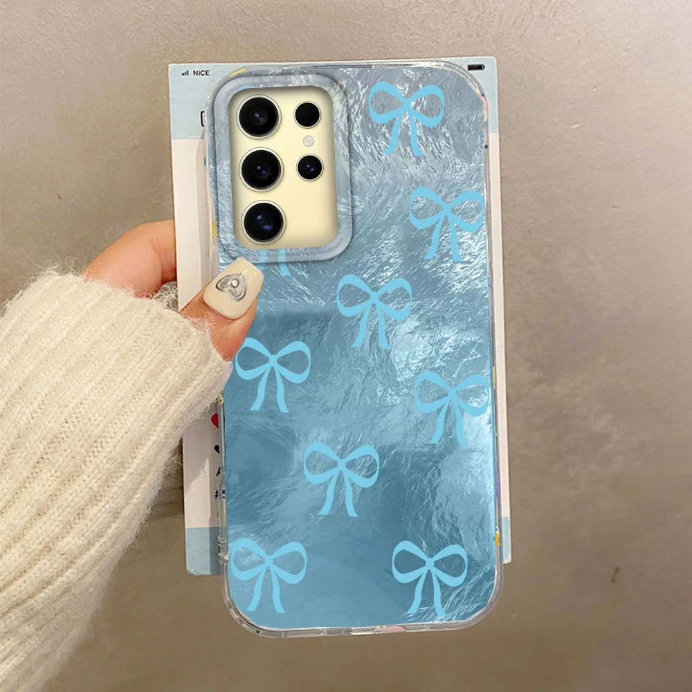Chic Circular Dots Bowknot Phone Case - Elegant TPU Back Cover