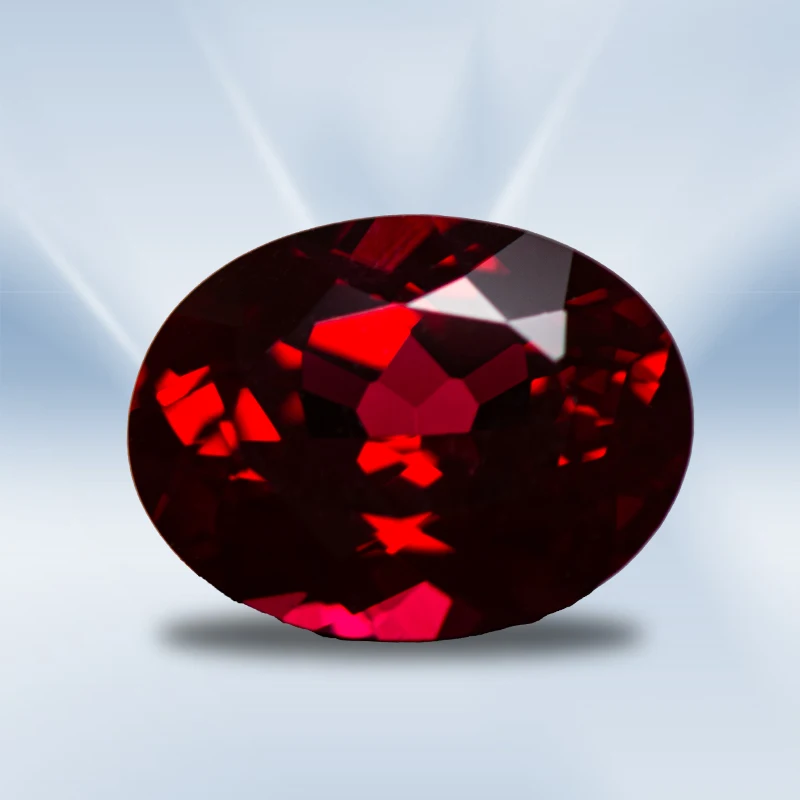 

Lab Grown Ruby Oval Shape Pigeon Blood Red Color Stone for Charms Diy Jewelry Making Ring Materials Selectable AGL Certificate