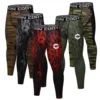 Camouflage Men's Compression Pants Athletic Leggings Non-Pocket Uv sun protection Riding Pants Stretch Gym Fitness Tights 1
