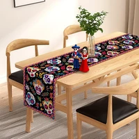 Day of The Dead Table Decoration Accessories Home Table Runner Hallowen Tablecloth Ghost Party Decor Accessories Dia De Muertos 3