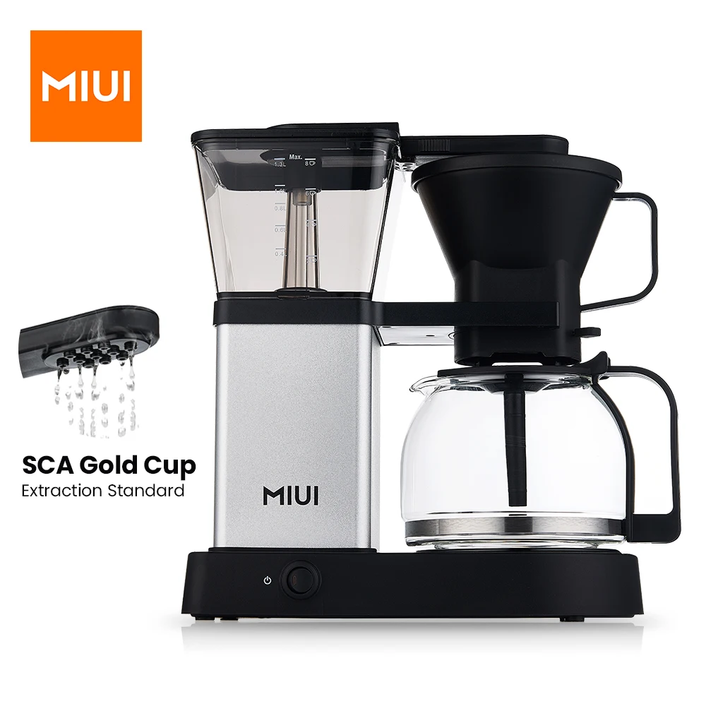 Miui Coffee Machine,2-8 Cup / 43oz 