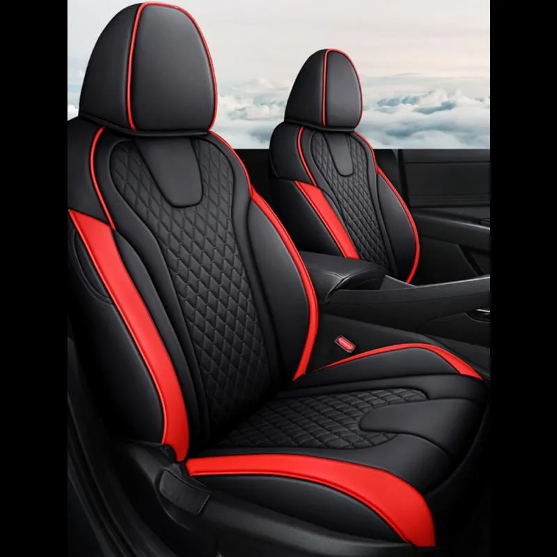 

For Hyundai Elantra Hybrid 2021 2022 2023 Customized Leather Car Seat Covers Sets Interior Protector Decoration Accessories