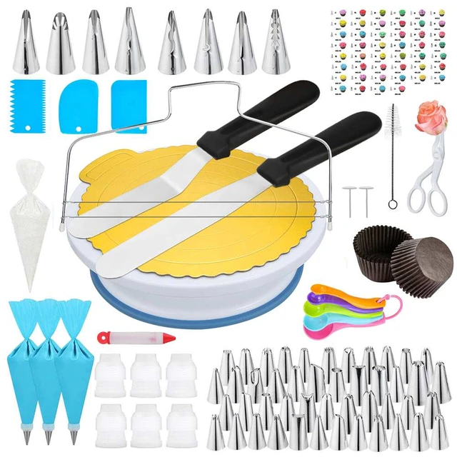 12€09 sur 52 Pcs Multi-fonction Kit De Décoration De Gâteau De Platine De  Gâteau Tube De Pâtisserie Fondant Outil Cuisine Dessert Cuisson Pâtisserie  Fournitures - Accessoire de cuisine - Achat & prix