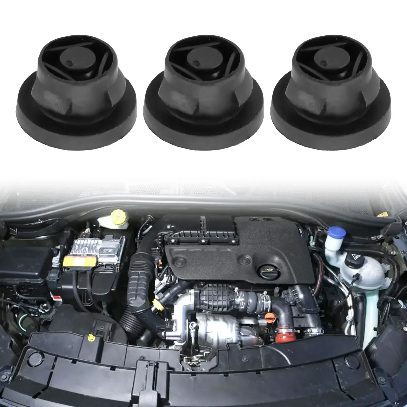 Air Filter Grommet 3Pcs For 1.6 HDI Diesel 1422A3 1422.A3 Car