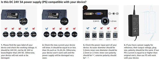 A fonte de alimentação do carregador novo mais vendido 24v é adequada para  o adaptador de alimentação do joystick de voo Logitech G25 G27 G29 G940