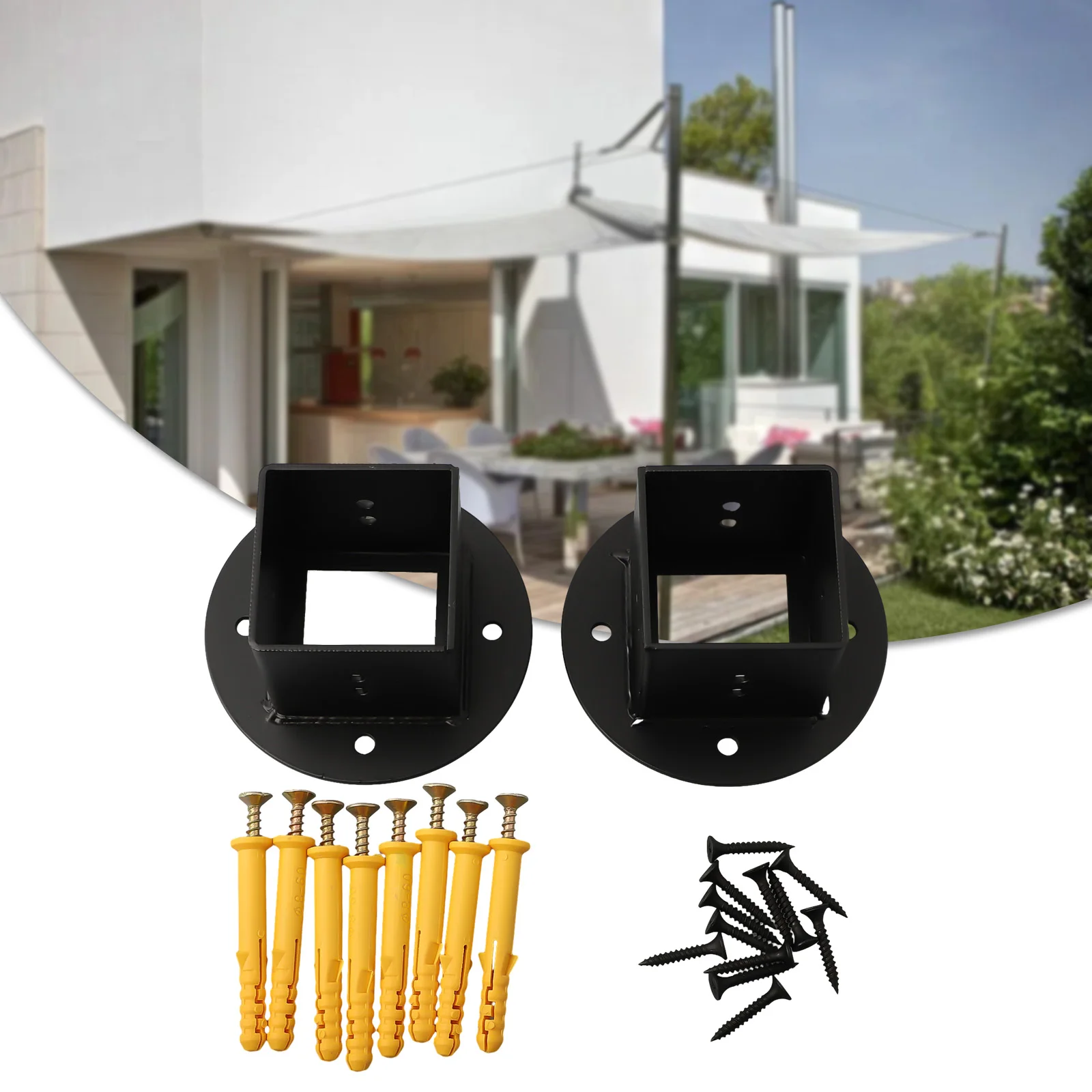 

Яркий напольный фланец, черное покрытие, базовая пластина, толстое основание, ширина, простота установки, высота, Note, премиум, Porches Deck