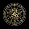 Black Tablecloths Tarot Clot Card Divination Halloween Tablecloth Black gold Fashion Decoration Alchemical Sigil Altar Astrology 2