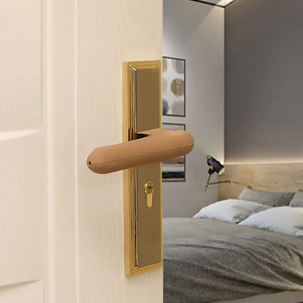Silicone Door Handle Cover Anti Collision Anti-Static Door Knob Cover Silent Anti-Slip Kids Safety Doorknob Protector for Home
